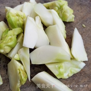 素炒儿菜的做法步骤：2