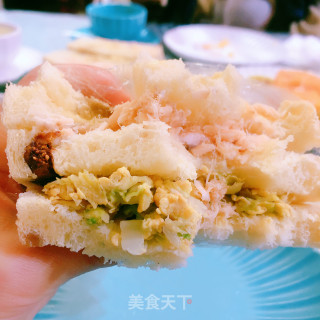 三文鱼三明治????的做法步骤：8