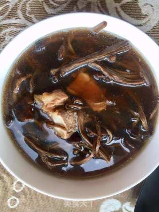 茶树菇扇骨汤的做法步骤：5