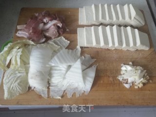 肉片豆腐汤的做法步骤：2