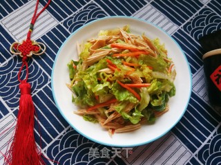 生菜拌腐竹的做法步骤：8