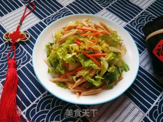 生菜拌腐竹的做法步骤：9