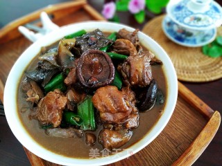 香菇粉皮鸡的做法步骤：10