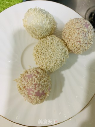 炸汤圆的做法步骤：1
