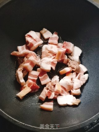 蕨菜烧肉的做法步骤：3