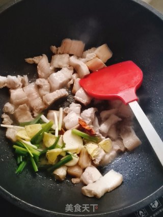蕨菜烧肉的做法步骤：4