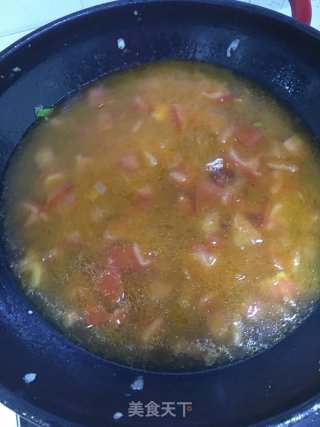 西红柿鸡蛋疙瘩汤的做法步骤：6