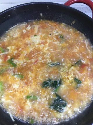 西红柿鸡蛋疙瘩汤的做法步骤：11