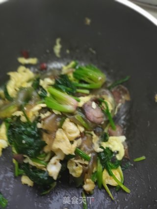 粉皮炒菠菜的做法步骤：16