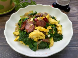 粉皮炒菠菜的做法步骤：17