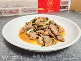 大蒜炒牛肉的做法步骤：4