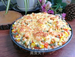 米饭披萨的做法步骤：9