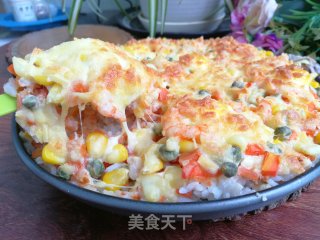 米饭披萨的做法步骤：10