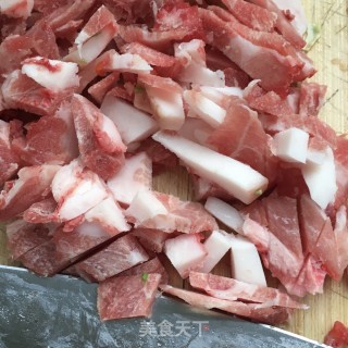 梅花肉香菇炒饭的做法步骤：2