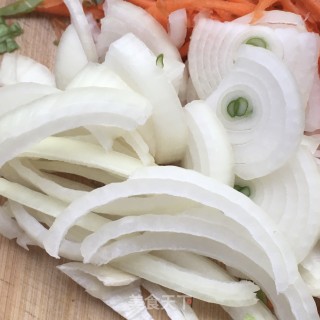 梅花肉香菇炒饭的做法步骤：5
