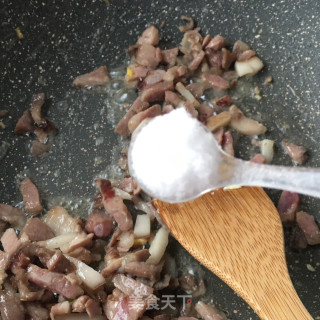 梅花肉香菇炒饭的做法步骤：13