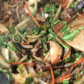 梅花肉香菇炒饭的做法步骤：16