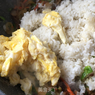 梅花肉香菇炒饭的做法步骤：18