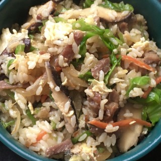 梅花肉香菇炒饭的做法步骤：20