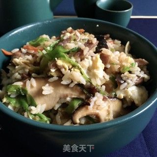 梅花肉香菇炒饭的做法步骤：22