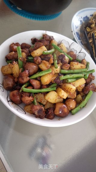 孜然土豆鸡丁的做法步骤：7