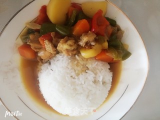 咖喱鸡腿土豆饭的做法步骤：5