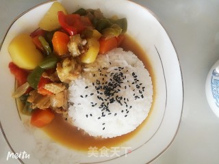 咖喱鸡腿土豆饭的做法步骤：6