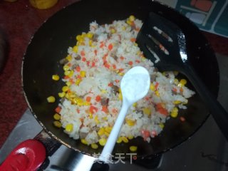 黑椒牛肉肠炒饭的做法步骤：12