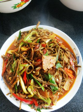 干豆角炒肉的做法步骤：8
