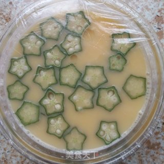 秋葵蛋羹的做法步骤：5