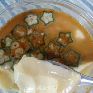 秋葵蛋羹的做法步骤：8