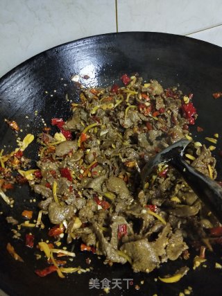椒麻牛肉的做法步骤：6