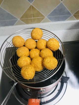 金黄薯球的做法步骤：9