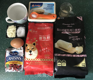 杏仁蔓越莓小餐包的做法步骤：1
