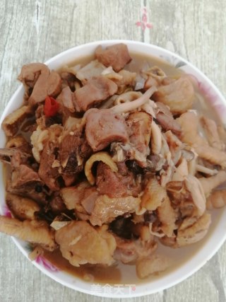 小鸡炖蘑菇的做法步骤：9