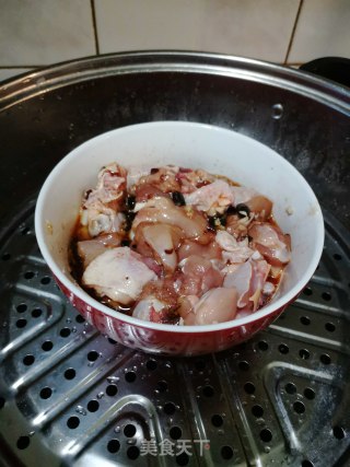 超简单豆豉蒸鸡的做法步骤：4