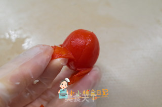 番茄肉泥粒粒面的做法步骤：3