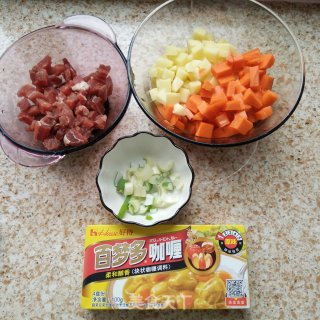 咖喱牛肉饭的做法步骤：2