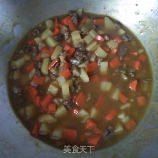 咖喱牛肉饭的做法步骤：8