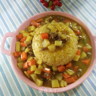 咖喱牛肉饭的做法步骤：11
