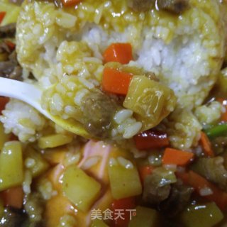 咖喱牛肉饭的做法步骤：12