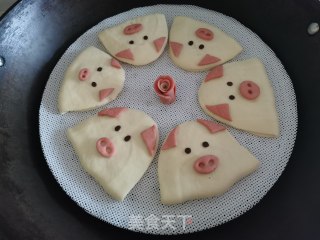 憨憨哒????猪猪饼夹的做法步骤：7