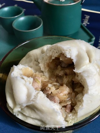 白菜粉丝肉丁包的做法步骤：26