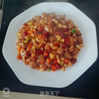 宫保鸡丁盖浇饭的做法步骤：8