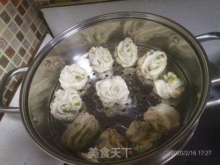葱香花卷的做法步骤：15
