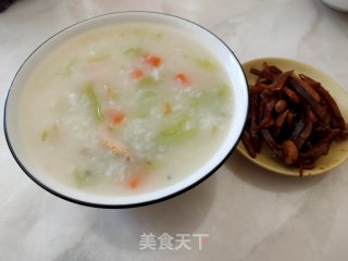 海米时蔬粥的做法步骤：15