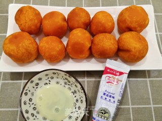 炸地瓜丸的做法步骤：7