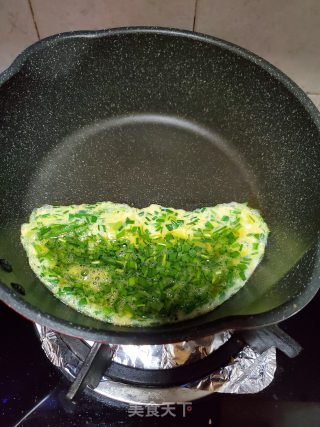 韭菜鸡蛋土豆粉的做法步骤：9