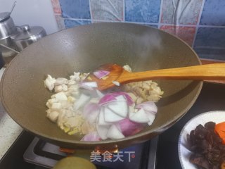 鸡肉香菇焖饭的做法步骤：6