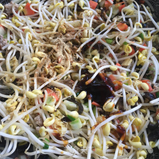 肉末蛋皮臊子饸饹的做法步骤：11